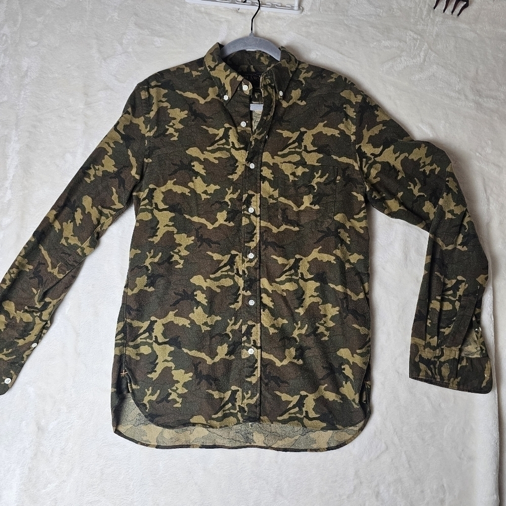 Beams plus shirt Camo Casual Button Down made in Japan
